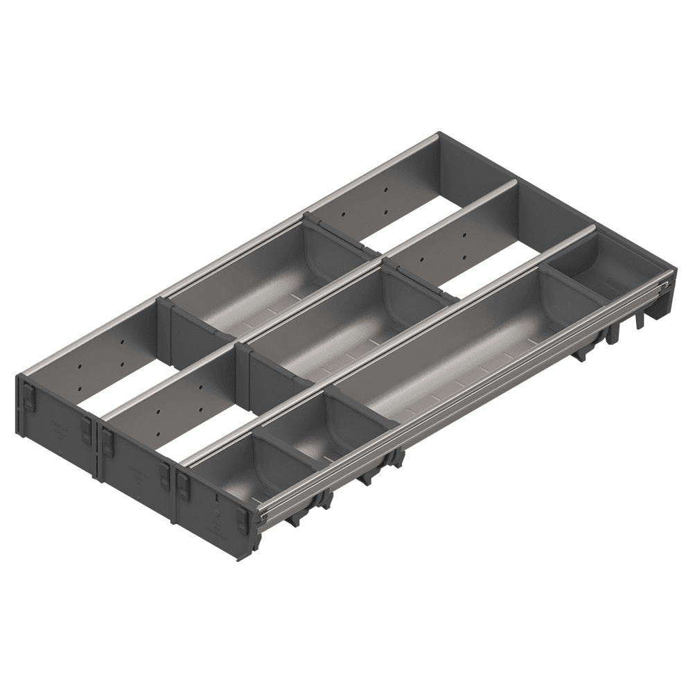 Orga-Line 3-Tiered Cutlery/Utensil Insert Set, Stainless Steel, 22
