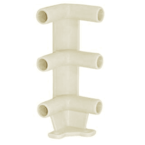 Metabox Pull-Out Surround Corner Connector with 3-Tier Corner Bracket, 75lb Capacity, Full Extension, Self-Closing, White