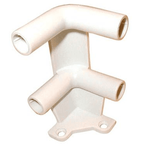 Metabox Pull-Out Surround Corner Connector with 2-Tier Corner Bracket, 75lb Capacity, Full Extension, Self-Closing, White