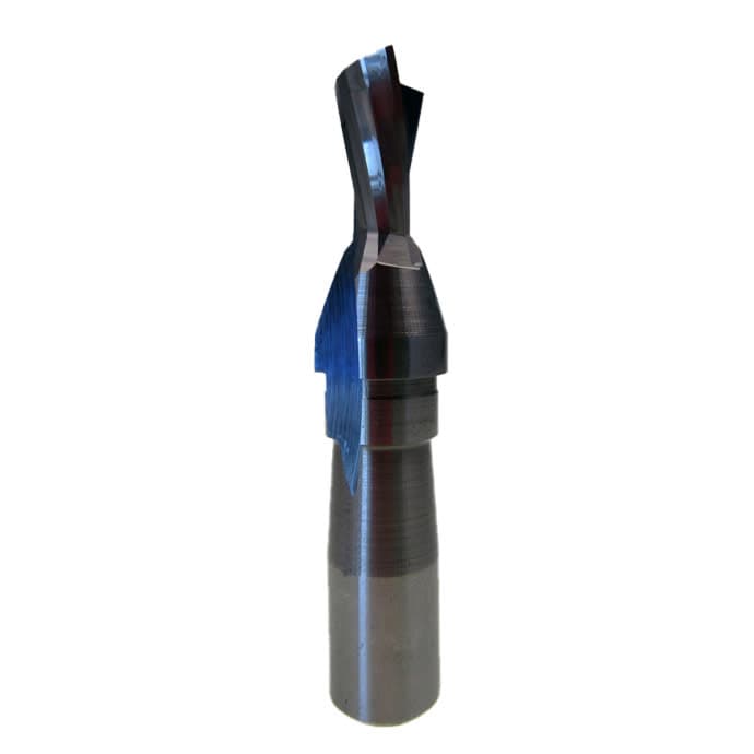 Cantek JDT-75 Dovetail Bit, Solid Carbide, 12 mm, Double Flute