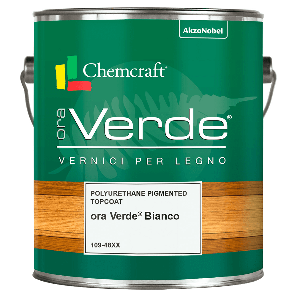 Ora Verde Bianco PU Pigmented Topcoat, Satin, 1 Gallon