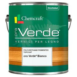 Ora Verde Acrilico PU White Pigmented Topcoat, Satin, 1 Gallon