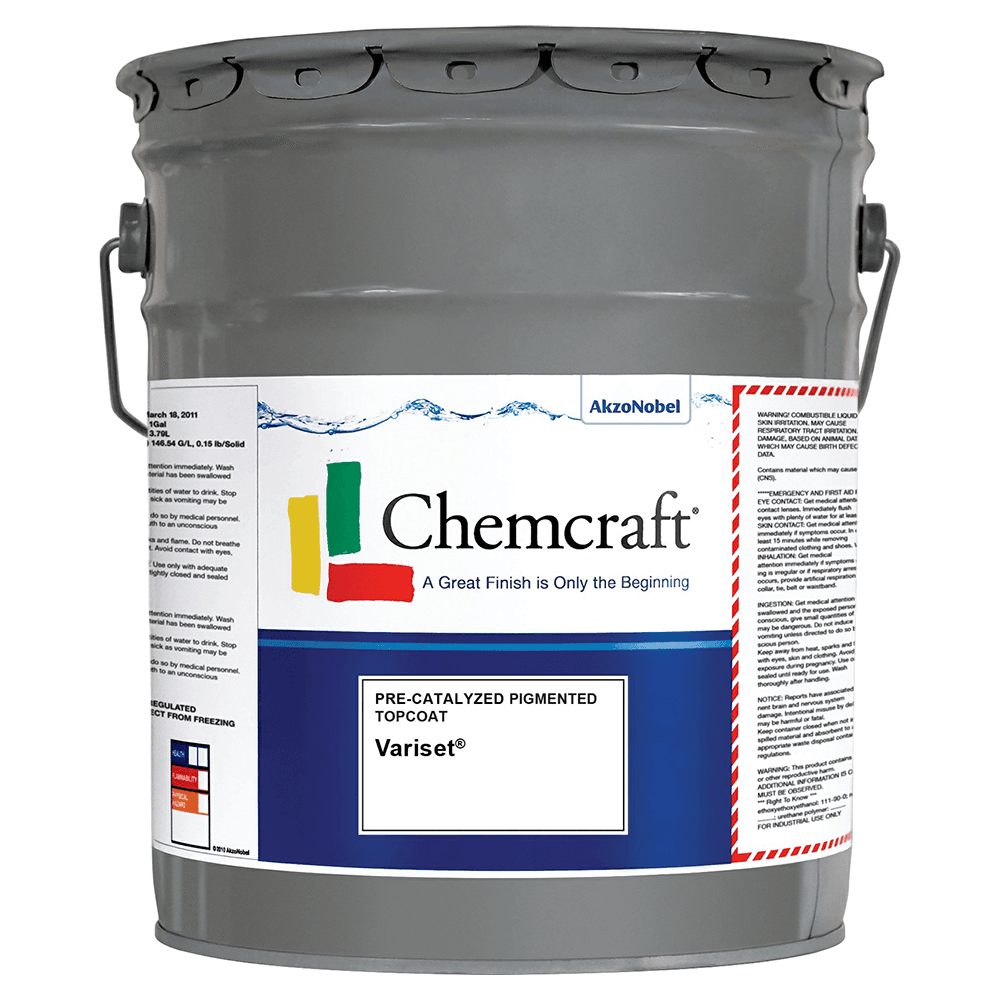 Variset 275 Pre-Cat Pigmented Topcoat, Low Gloss, 5 Gallon