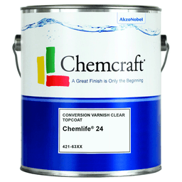 Chemlife 24 Conversion Varnish Clear Topcoat, Ultra Flat, 1 Gallon