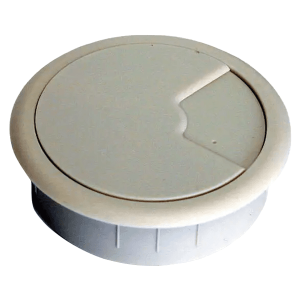 80mm Wire Grommet, Battleship Gray