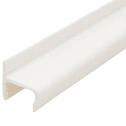 5/8" Hanging File Rail, White