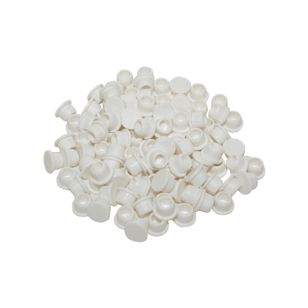 Clamex 6mm 90° Cover Cap, White (100/Box)