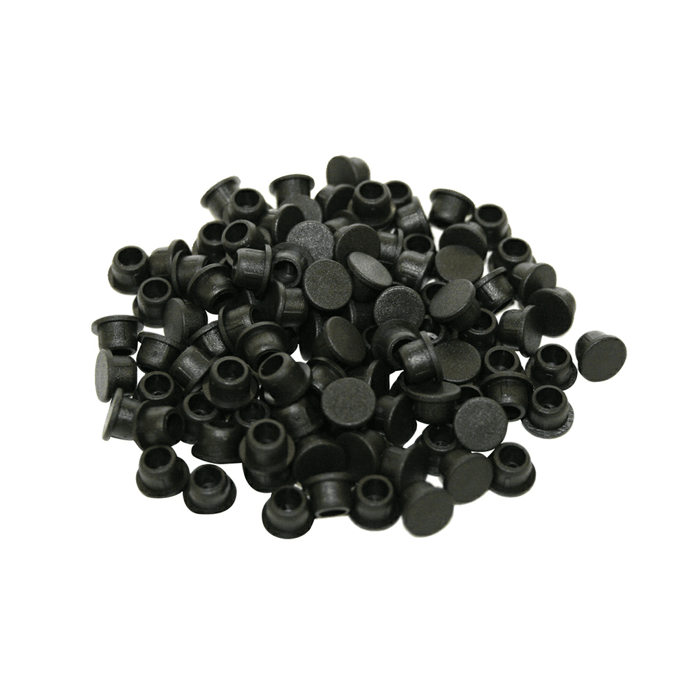 Clamex 6mm 90° Cover Cap, Black (100/Box)