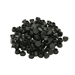 Clamex 6mm 90° Cover Cap, Black (100/Box)