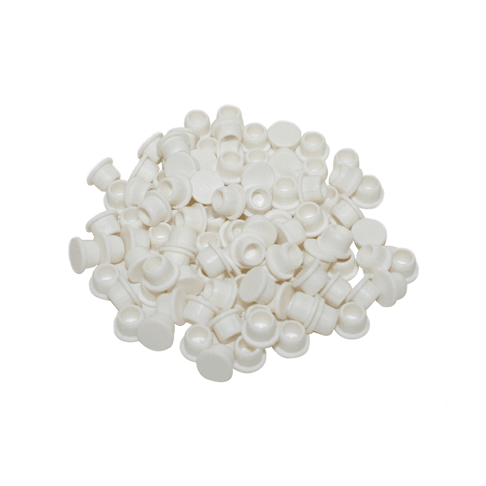 Clamex 6mm 90° Cover Cap, Gray White (100/Box)
