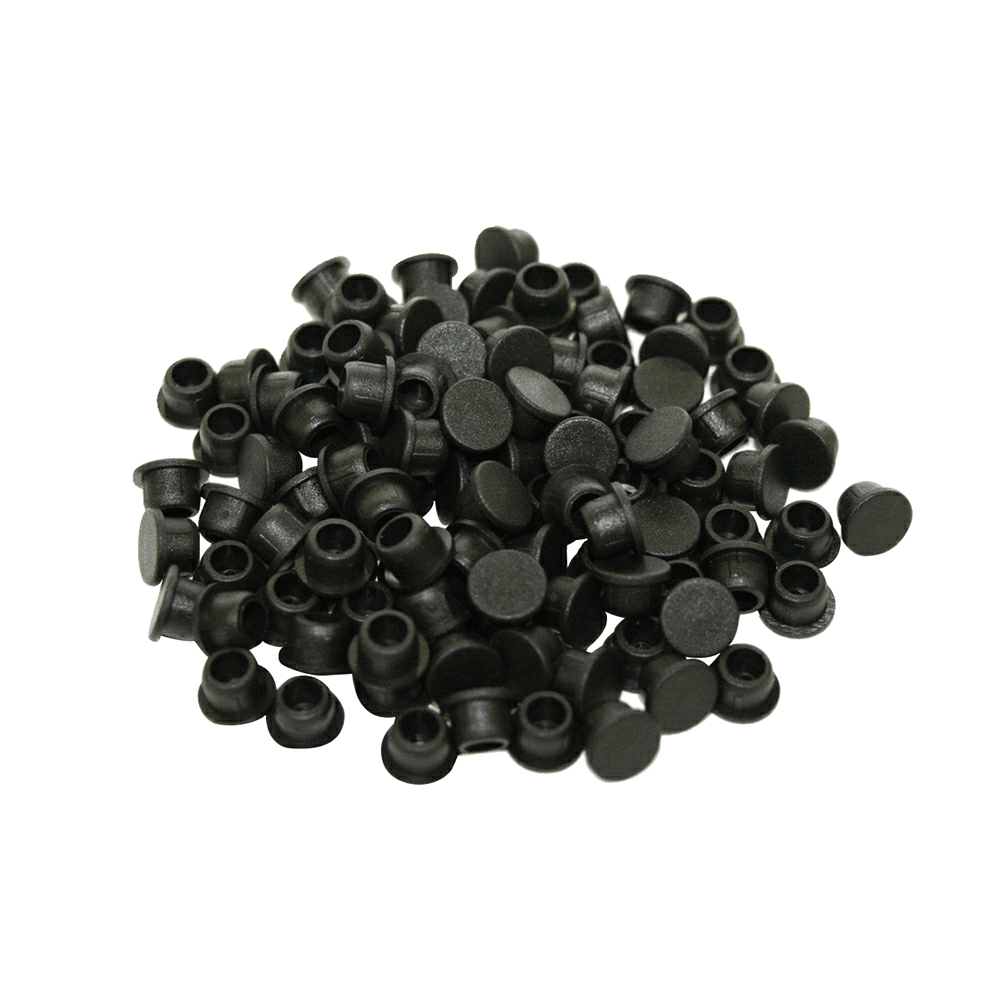 Clamex 6mm 45° Cover Cap, Black (100/Box)