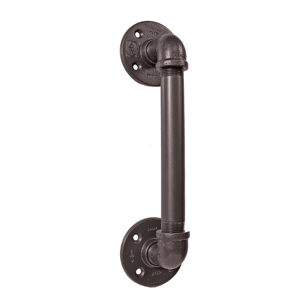 3.5" Pipe Handle Industrial Collection for Rolling Barn Doors, Oil Rubbed Bronze