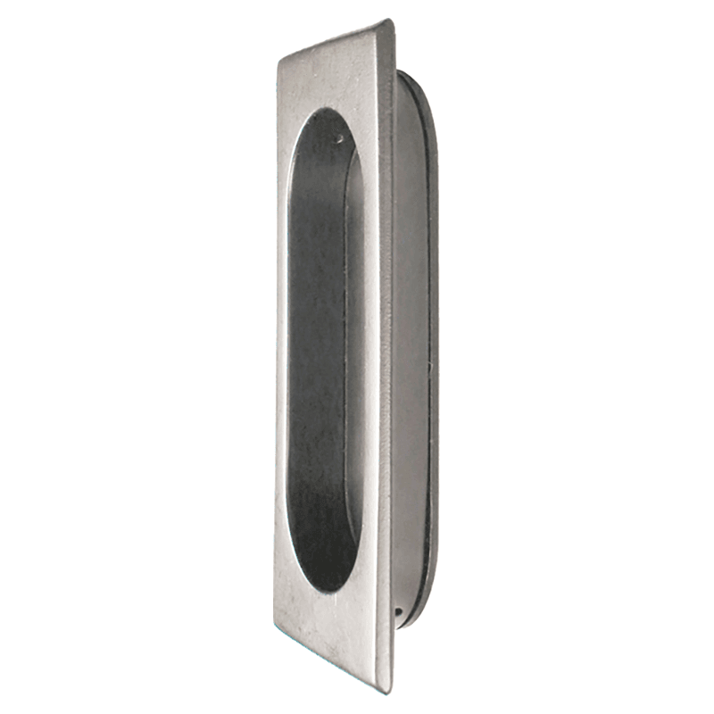 4" Recessed Flush Pull, Satin Nickel