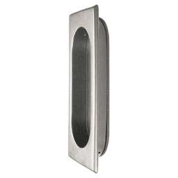 4" Recessed Flush Pull, Satin Nickel