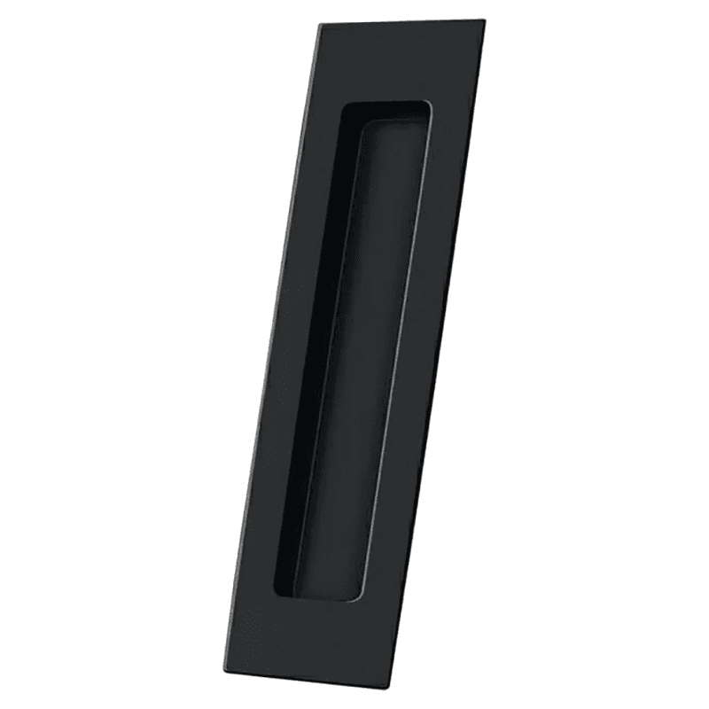 7" Recessed Flush Pull, Black