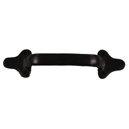 11" Iron Hertitage Handle for Rolling Barn Doors, Gloss Black