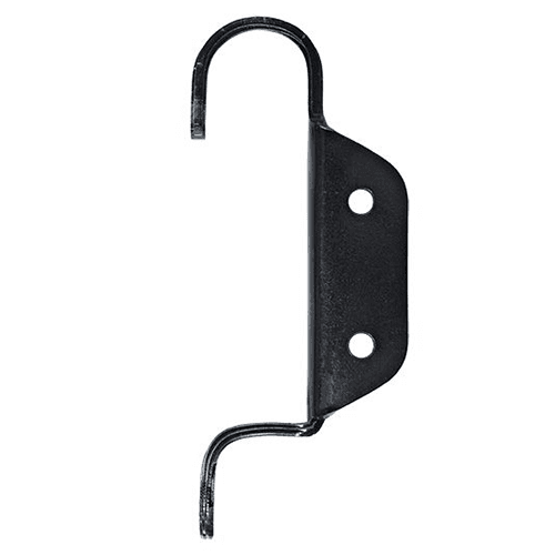 Double Hook Assembly for Library Ladders, Black Finish