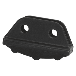 Lower Non-Skid Foot Assembly for Library Ladders, Black Finish