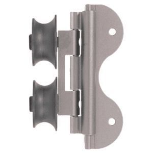 Swivel Top Roller Guide for Library Ladders, Satin Nickel Finish