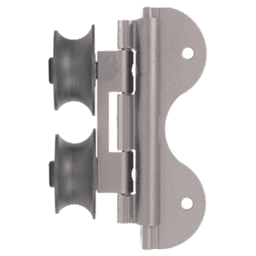 Swivel Top Roller Guide for Library Ladders, Satin Nickel Finish