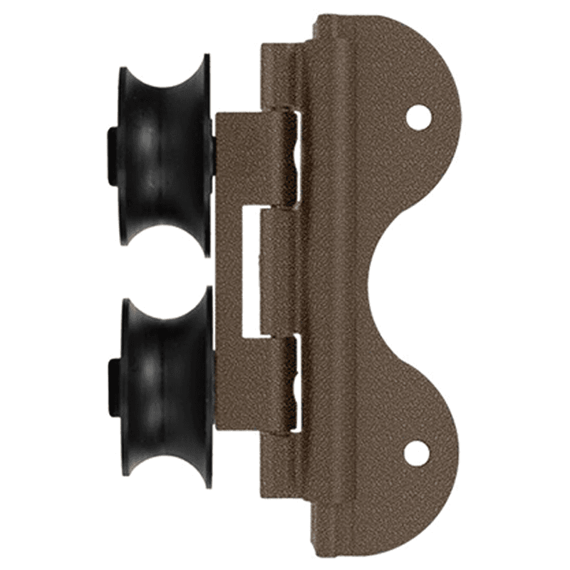 Swivel Top Roller Guide for Library Ladders, Hammered Antique Brass Finish
