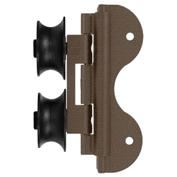 Swivel Top Roller Guide for Library Ladders, Hammered Antique Brass Finish