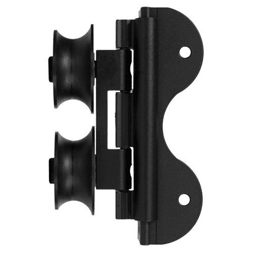 Swivel Top Roller Guide for Library Ladders, Black Finish