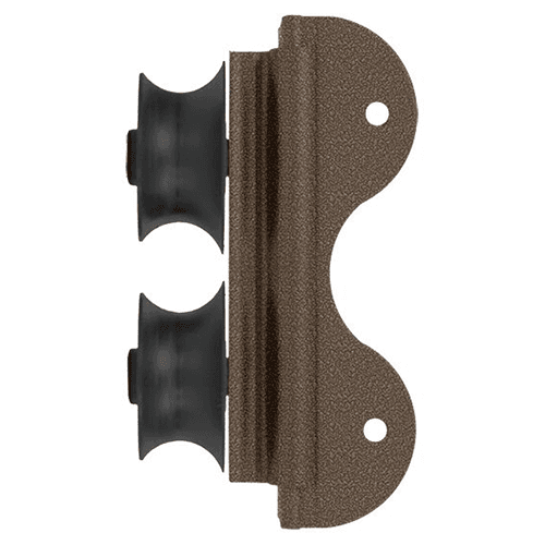 Roller Assembly for Library Ladders, Hammered Antique Brass Finish