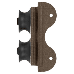Roller Assembly for Library Ladders, Hammered Antique Brass Finish