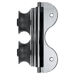Roller Assembly for Library Ladders, Polished Chrome Finish