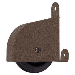 Contemporary Ladder Wheel Assembly for Library Ladders, Hammered Antique Brass
