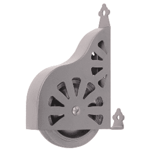 Standard Ladder Wheel Assembly for Library Ladders, Satin Nickel