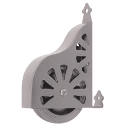 Standard Ladder Wheel Assembly for Library Ladders, Satin Nickel