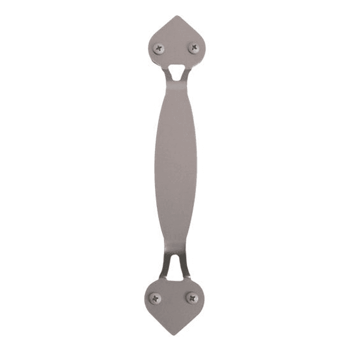 Spade Style Handle For Rolling Barn Doors, Satin Nickel