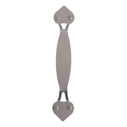 Spade Style Handle For Rolling Barn Doors, Satin Nickel
