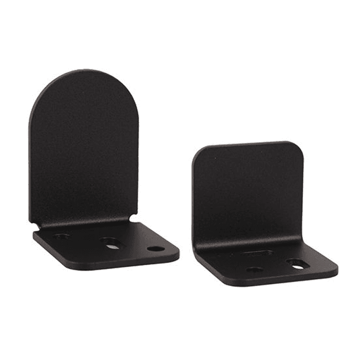 Center Guide, Dome Style for Rolling Barn Doors, Black