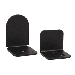 Center Guide, Dome Style for Rolling Barn Doors, Black