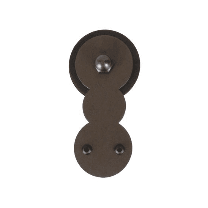 Circle Strap with Roller for Rolling Barn Doors, Oil Rubbed Bronze