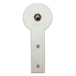 Stick Strap with Roller for Rolling Barn Doors, Satin Nickel
