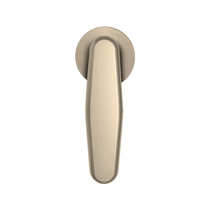 Vista Strap with Roller for Rolling Barn Doors, Satin Nickel