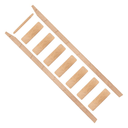 8' x 20" Wide Maple Unassembled Library Ladder, Unfinished