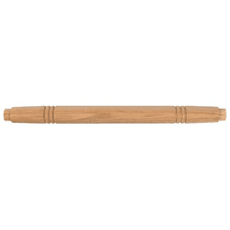 1-1/4" x 19-3/8" Wide Turned Top Rung for Library Ladders, Hickory