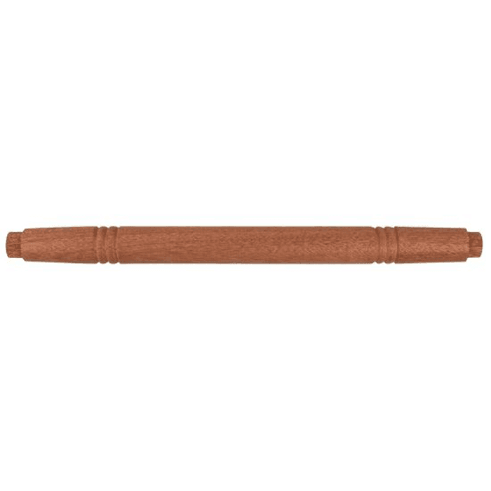 1-1/4" x 19-3/8" Wide Turned Top Rung for Library Ladders, Mahogany