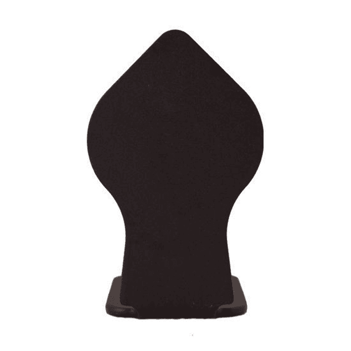 Spade Style non-Forged Center Guide for Rolling Barn Doors, Black