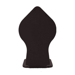 Spade Style non-Forged Center Guide for Rolling Barn Doors, Black
