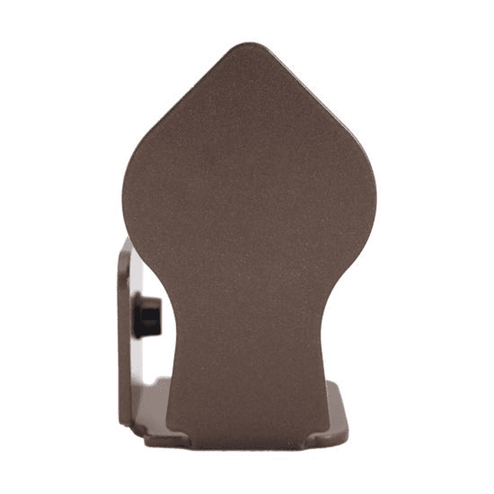 Spade Style non-Forged Left Stop for Rolling Barn Doors, Oil Rubbed Bronze