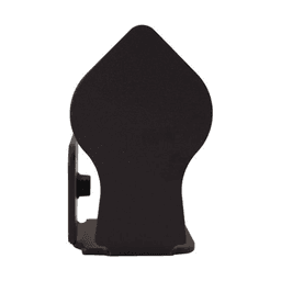 Spade Style non-Forged Left Stop for Rolling Barn Doors, Black