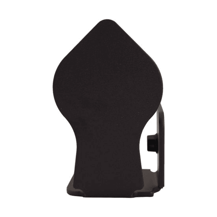 Spade Style non-Forged Right Stop for Rolling Barn Doors, Black