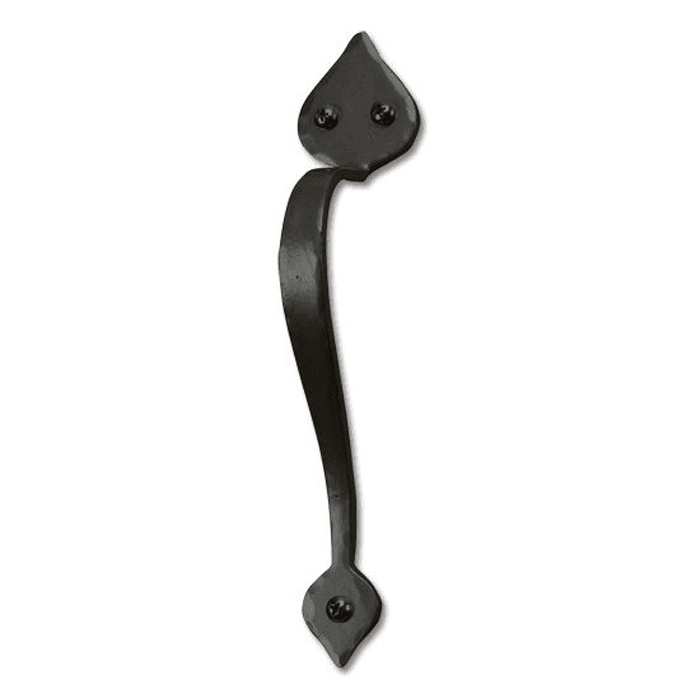 Design #1, Hand Forged Handle for Rolling Barn Doors, Black