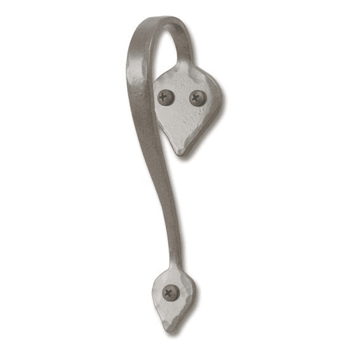 Design #2, Hand Forged Handle for Rolling Barn Doors, Satin Nickel